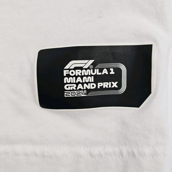 Puma 2024 Formula 1 Men's Miami GP T-shirt Size XL White Cotton - Picture 5 of 7